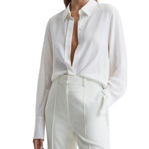 NWT Adrianna Papell Button Down Silky Blouse